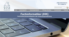 Desktop Screenshot of fachinformatiker-stuttgart.de